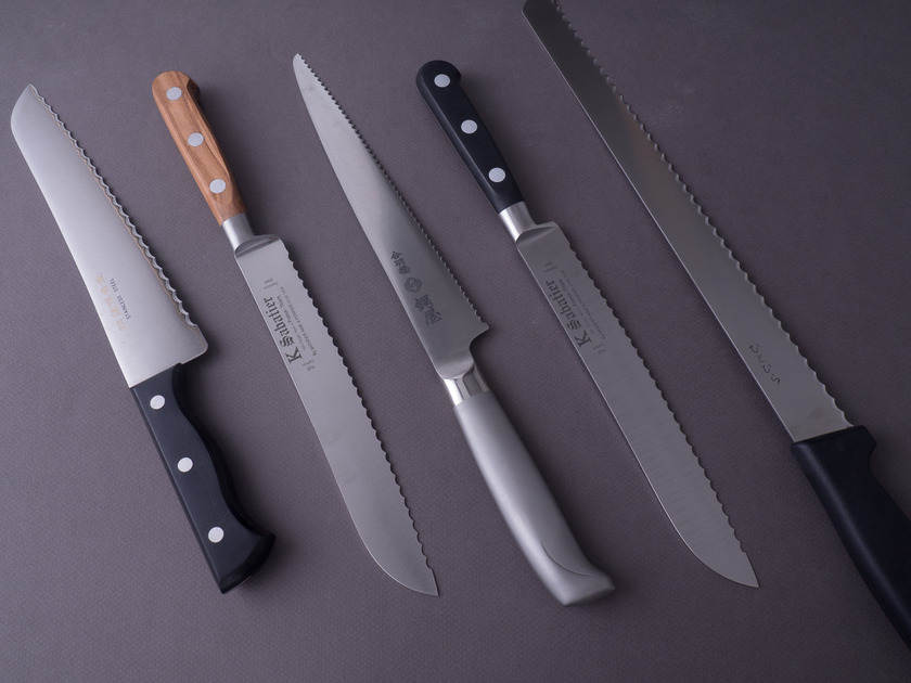 Florentine Kitchen Knives - Blade Guard - Tan Leather - Bread