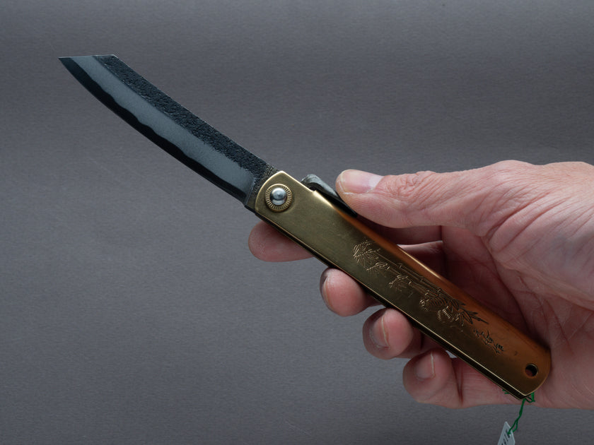 Higonokami - Folding Knife - Motosuke - XL Brass Handle – Strata