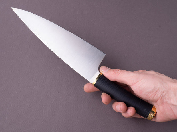 Florentine Kitchen Knives - 205mm Chef - Stacked Black Handle