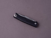 *lionSTEEL - SOLID Folding Knife - Thrill - M390 - 75mm - Black Aluminum - H. WAYL Clip