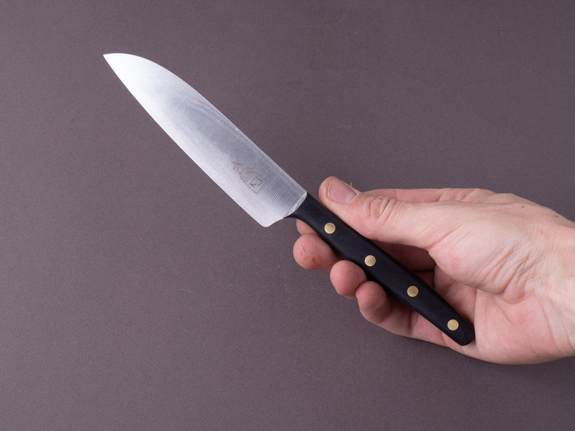 Windmühlenmesser - K3 - Stainless - 125mm Utility - Black POM Handle