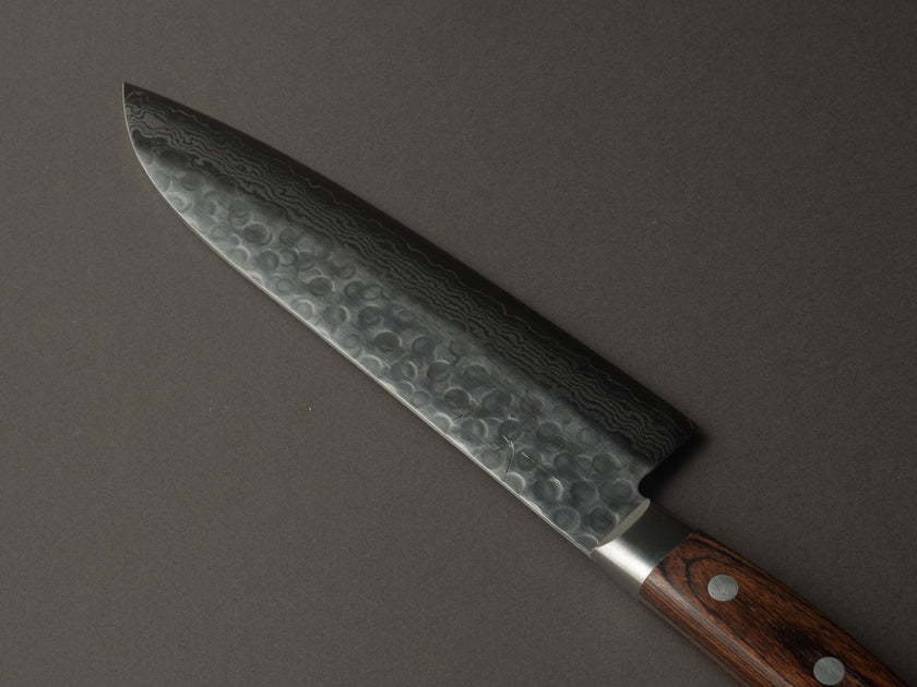 さゆさん専用 Hitohira - HG - Tsuchime Damascus - 185mm Santoku - Western