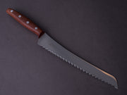 Windmühlenmesser - KB2 - Dual Sided Serrations - Stainless - 215mm Bread Knife - Plumwood Handle