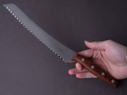 Windmühlenmesser - KB2 - Dual Sided Serrations - Stainless - 215mm Bread Knife - Plumwood Handle
