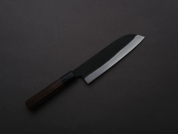 Yoshida Hamono - ZDP189 - Kurouchi - Santoku - 180mm - Rosewood Handle