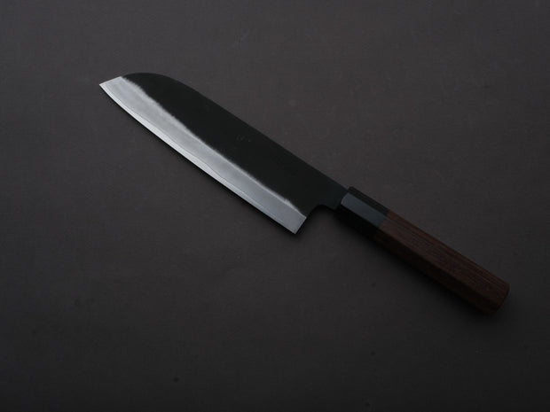 Yoshida Hamono - ZDP189 - Kurouchi - Santoku - 180mm - Rosewood Handle