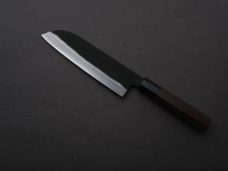 Yoshida Hamono - ZDP189 - Kurouchi - Santoku - 180mm - Rosewood Handle