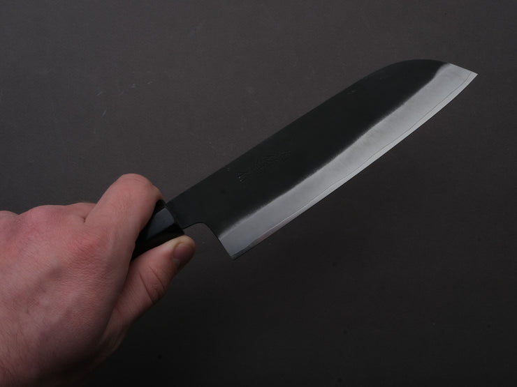 Yoshida Hamono - ZDP189 - Kurouchi - Santoku - 180mm - Rosewood Handle