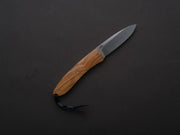 lionSTEEL - Folding Knife - Opera 74mm - D2 - Lock Back - Olive Wood