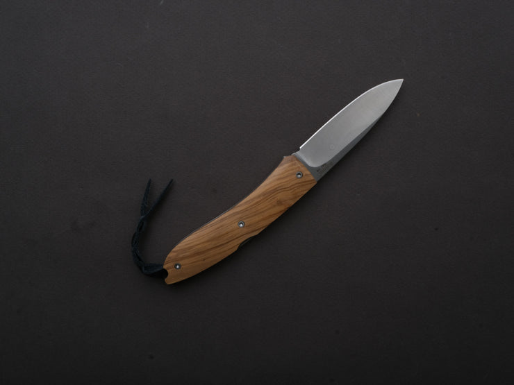 lionSTEEL - Folding Knife - Opera 74mm - D2 - Lock Back - Olive Wood