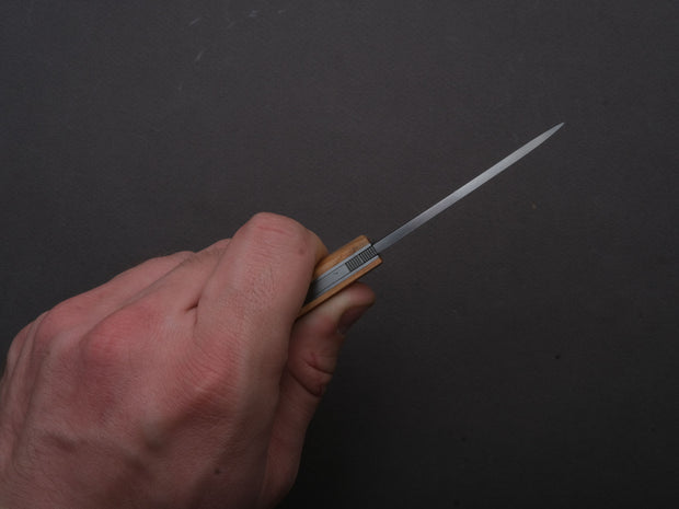 lionSTEEL - Folding Knife - Opera 74mm - D2 - Lock Back - Olive Wood