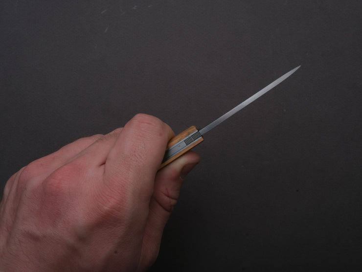 lionSTEEL - Folding Knife - Opera 74mm - D2 - Lock Back - Olive Wood