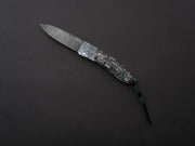 lionSTEEL - Folding Knife - Opera 74mm - D2 - Lock Back - Mother of Pearl & Abalone