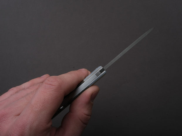 lionSTEEL - Folding Knife - Opera 74mm - D2 - Lock Back - Mother of Pearl & Abalone