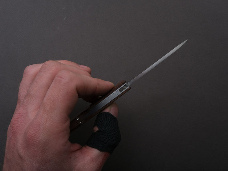 lionSTEEL - Folding Knife - Opera 74mm - D2 - Lock Back - Santos Wood