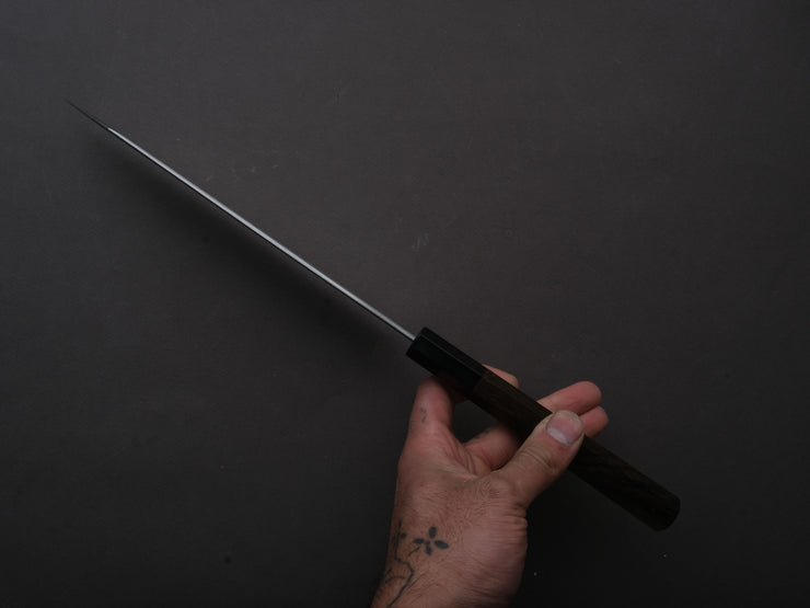 Hitohira - Tanaka x Kyuzo - Blue #1 - Migaki - Kiritsuke Gyuto - 230mm - Ziricote Handle (Extra Height)