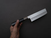 Hitohira - Kikuchiyo x Ren - Silver #3 - Nakiri - 180mm - Ebony Handle