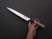 Hitohira - Togashi - White #1 - Tachi - Yanagiba - 240mm - Ho Wood Handle - Saya