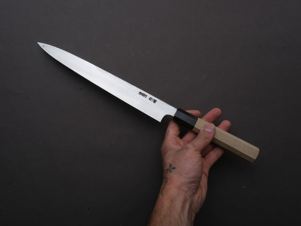 Hitohira - Togashi - White #1 - Tachi - Yanagiba - 240mm - Ho Wood Handle - Saya