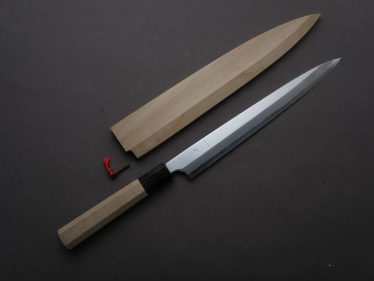 Hitohira - Togashi - White #1 - Tachi - Yanagiba - 240mm - Ho Wood Handle - Saya