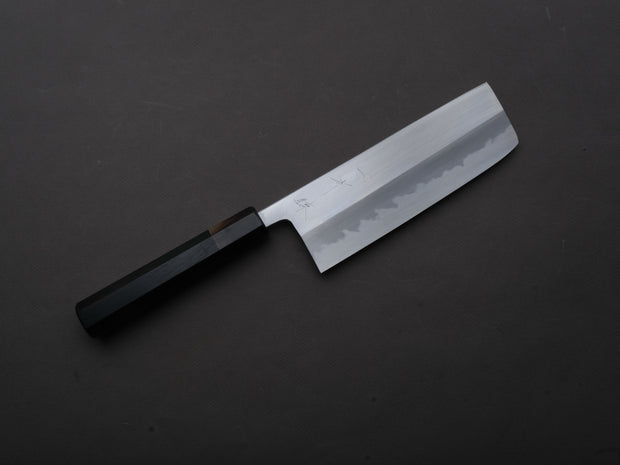 Hitohira - Tanaka x Ren - White #2 - Nakiri - 180mm - Ebony Handle