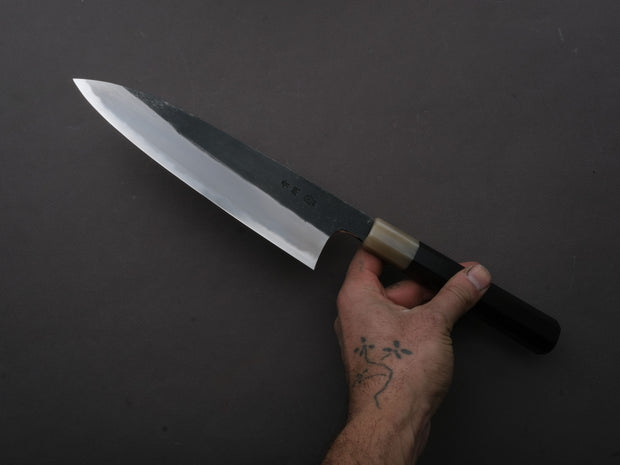 Hitohira - Togashi - Blue #2 - Kurouchi - Gyuto - 210mm - Ebony Handle