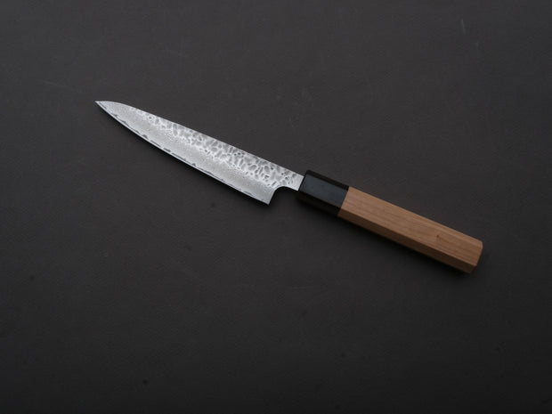 Hitohira - Futana - Stainless - Tsuchime Damascus - Petty - 135mm - Cherry Wood Handle