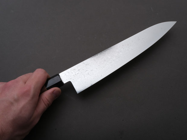 Hitohira - HG - Damascus - Gyuto - 240mm - Walnut Handle