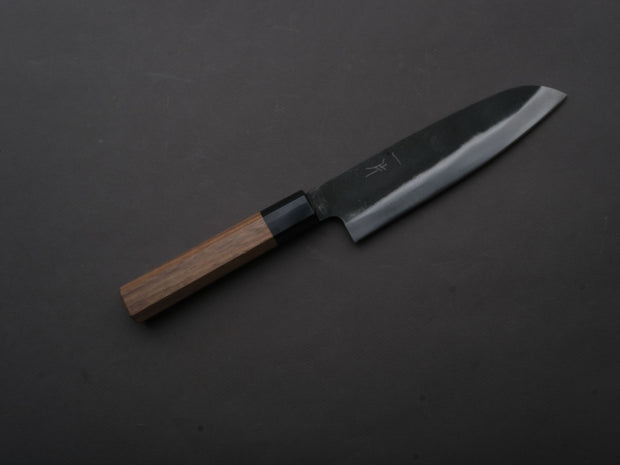 Hitohira - Hizen - Blue #1 - Kurouchi - Santoku - 165mm - Walnut Handle