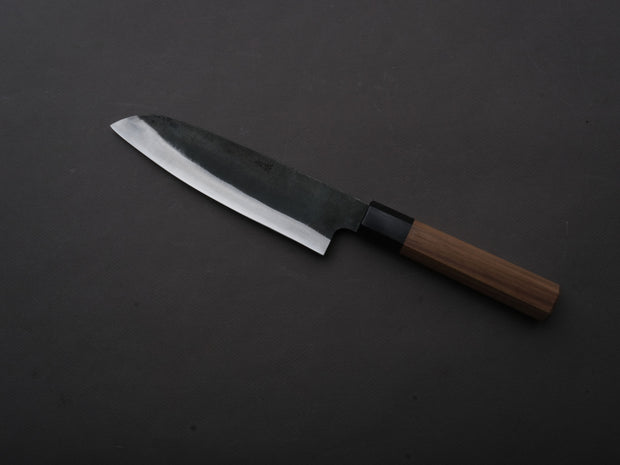 Hitohira - Hizen - Blue #1 - Kurouchi - Santoku - 165mm - Walnut Handle