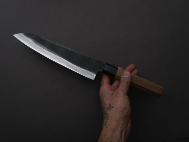 Hitohira - Hizen - Blue #1 - Kurouchi - Gyuto - 210mm - Walnut Handle