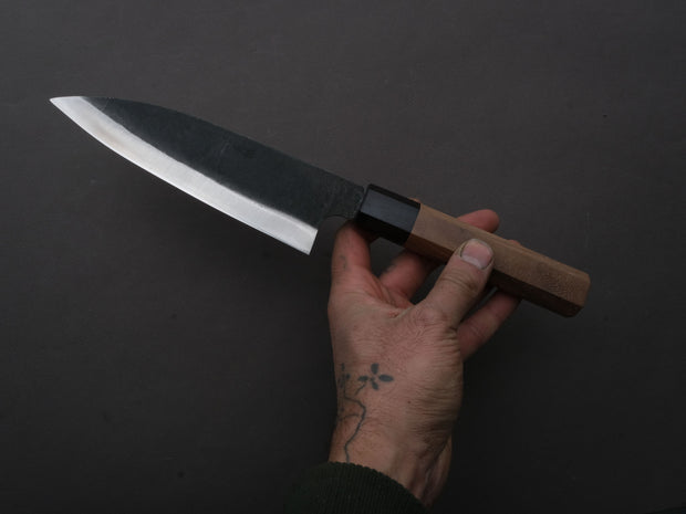 Hitohira - Hizen - Blue #1 - Kurouchi - Gyuto - 155mm - Walnut Handle