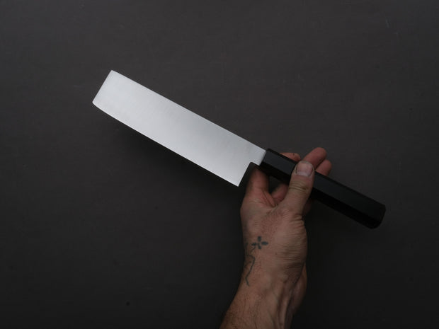 Hitohira - Imojiya TH - Stainless - 175mm Nakiri - Pakka Handle