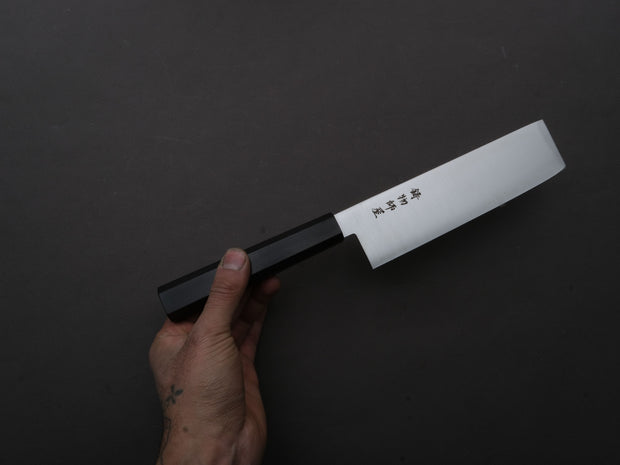 Hitohira - Imojiya TH - Stainless - 175mm Nakiri - Pakka Handle