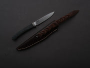 lionSTEEL - Fixed Blade - Ago - M390 - 80mm - Carbon Fiber - Leather Sheath
