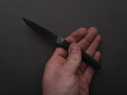 lionSTEEL - Fixed Blade - Ago - M390 - 80mm - Carbon Fiber - Leather Sheath