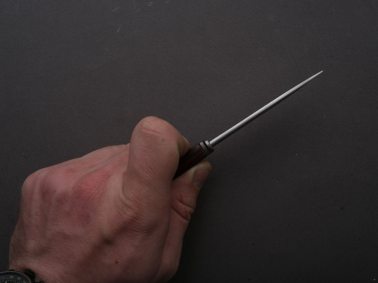 lionSTEEL - Fixed Blade - Ago - M390 - 80mm - Santos Mahogany - Leather Sheath