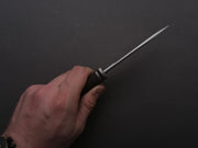 LionSTEEL - FIXED - Acha - M390 - Satin - 107mm - Natural Burlap - Leather Sheath