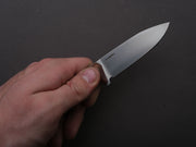 lionSTEEL - Fixed Blade - B35 - 85mm - Sleipner - Santos Wood - Satin - Leather Sheath