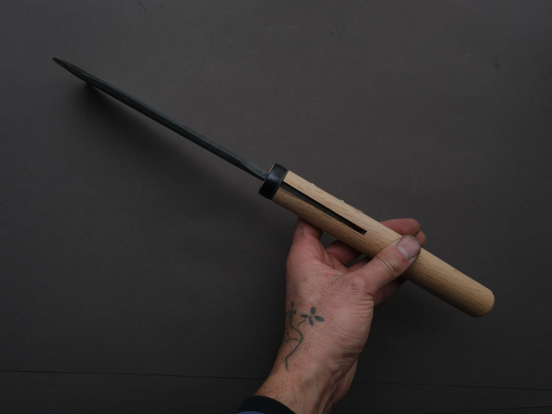 Ajikataya - Old Style Hatchet - Kurouchi - 180mm - Oak Wood Handle