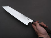 Tetsujin - Silver #3 - Metal Flow - Kiritsuke Gyuto - 240mm - Taihei Makassar Ebony Handle