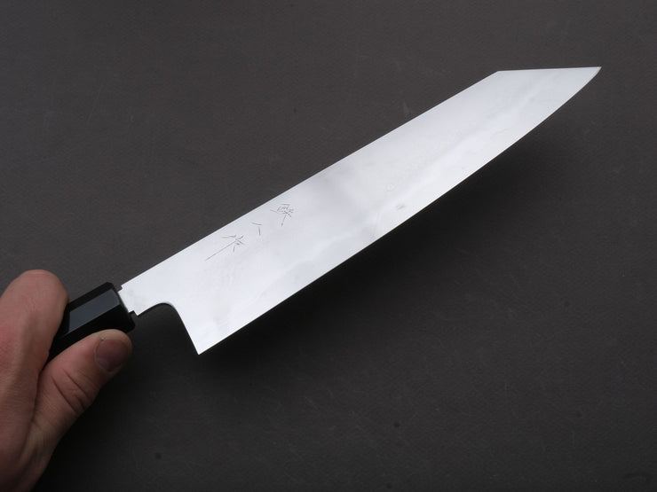 Tetsujin - Silver #3 - Metal Flow - Kiritsuke Gyuto - 240mm - Taihei Makassar Ebony Handle