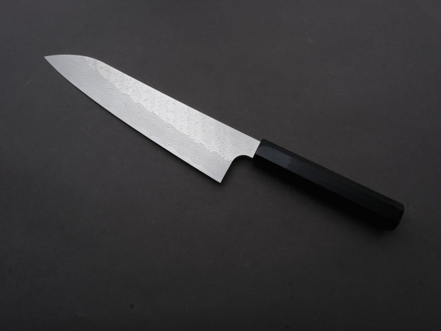 Nigara Hamono - SPG STRIX - Tsuchime Damascus - Gyuto - 240mm - Ebony Handle