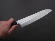 Nigara Hamono - SPG STRIX - Tsuchime Damascus - Gyuto - 240mm - Ebony Handle