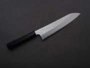 Nigara Hamono - SPG STRIX - Tsuchime Damascus - Gyuto - 240mm - Ebony Handle