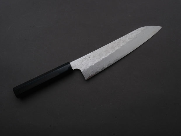 Nigara Hamono - SPG STRIX - Tsuchime Damascus - Gyuto - 240mm - Ebony Handle