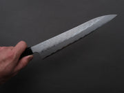 Nigara Hamono - SPG STRIX - Tsuchime Damascus - Sujihiki - 270mm - Ebony Handle