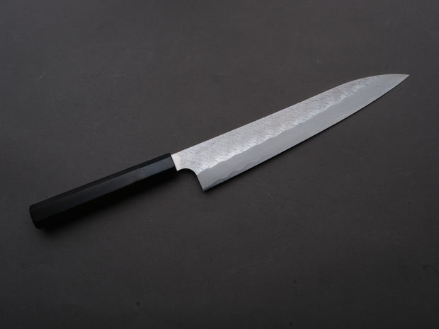 Nigara Hamono - SPG STRIX - Tsuchime Damascus - Sujihiki - 270mm - Ebony Handle