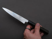 Sakai Kikumori - Tanaka Limited - Super Blue - All Mirror Polish - Petty - 150mm - Ebony Handle - Signed + Dated Tang