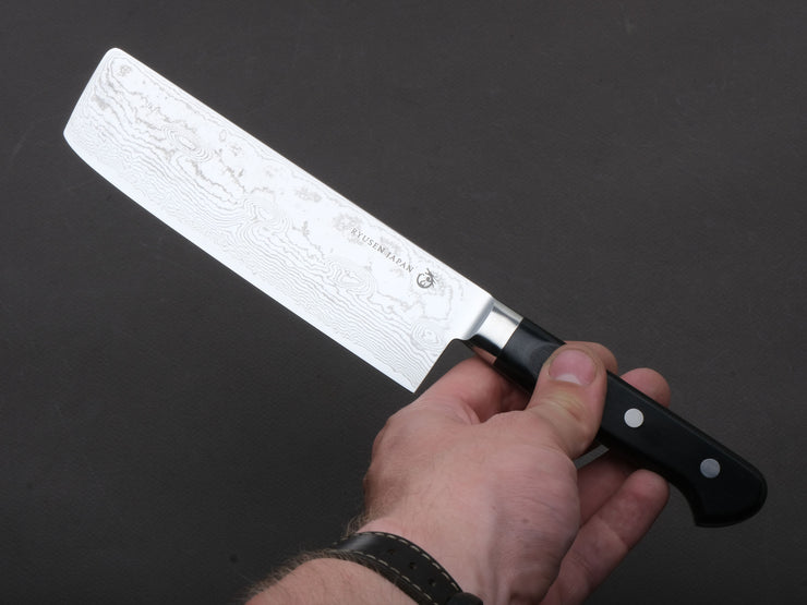 RYUSEN - BONTEN UNRYU - VG10 Damascus - 165mm Nakiri - Western Handle